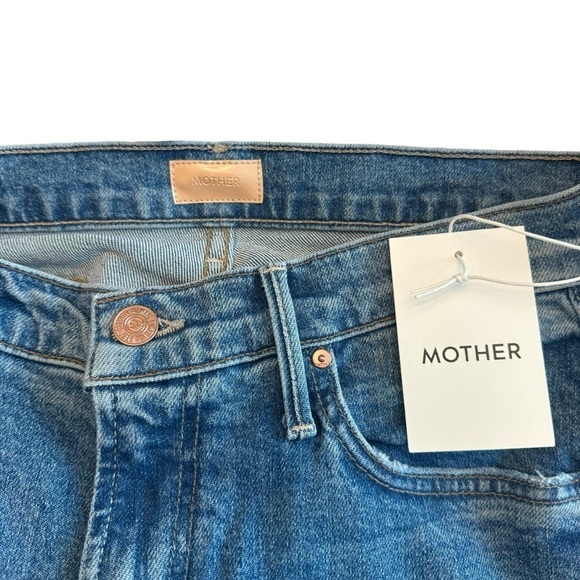 MOTHER - NWT The Insider Ankle Distressed Stretch Denim Jeans Sz 30 - Picture 7 of 11